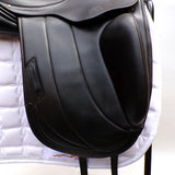 Albion Fabrento Dressage Saddle, 17" Wide (Adjusta Model), Black (SKU146)