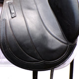 Albion Fabrento Dressage Saddle, 17" Wide (Adjusta Model), Black (SKU146)