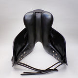Albion Fabrento Dressage Saddle, 17" Wide (Adjusta Model), Black (SKU146)