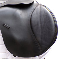 Kent and Masters Original High Wither GP saddle, Adjustable Gullet, 17.5", Black (SKU484)