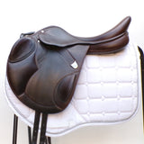 Bates Advanta Monoflap XC / Jump saddle (Adjustable), 17.5", Brown (Easy Change System) (SKU550) - BUY IT NOW