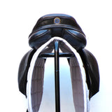 Kent and Masters Pony Club Long Leg saddle, Adjustable Gullet, 16.5", Brown (SKU546)