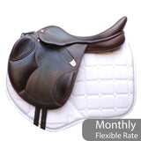 Bates Advanta Monoflap XC / Jump saddle (Adjustable), 17.5", Brown (Easy Change System) (SKU550))