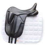 Fairfax Gareth Monoflap Dressage Saddle, 16.5", Adjustable, Black (SKU453) - BUY IT NOW