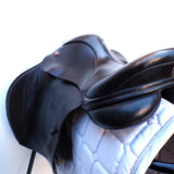 Kent and Masters Pony Club Long Leg saddle, Adjustable Gullet, 16.5", Brown (SKU546)