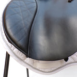 Kent and Masters Pony Club Long Leg saddle, Adjustable Gullet, 16.5", Black (SKU373)
