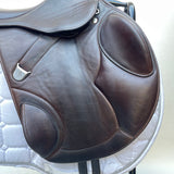 Bates Advanta Monoflap XC / Jump saddle (Adjustable), 17.5", Brown (Easy Change System) (SKU550) - BUY IT NOW