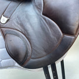 Bates Advanta Monoflap XC / Jump saddle (Adjustable), 17.5", Brown (Easy Change System) (SKU550) - BUY IT NOW