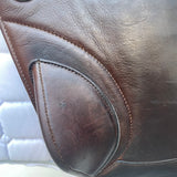 Bates Advanta Monoflap XC / Jump saddle (Adjustable), 17.5", Brown (Easy Change System) (SKU550) - BUY IT NOW