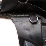 Kent and Masters Pony Club Long Leg saddle, Adjustable Gullet, 16.5", Black (SKU373)