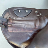 Bates Advanta Monoflap XC / Jump saddle (Adjustable), 17.5", Brown (Easy Change System) (SKU550) - BUY IT NOW