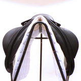 Bates Innova Dressage Saddle (Flocked) - Size 1 (17-17.5") Black (Easy Change System) (SKU417) - BUY IT NOW
