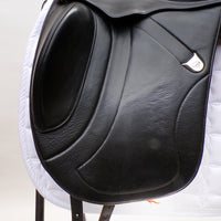 Bates Innova Dressage Saddle (Flocked) - Size 1 (17-17.5") Black (Easy Change System) (SKU417)