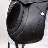 Bates Innova Dressage Saddle (Flocked) - Size 1 (17-17.5") Black (Easy Change System) (SKU417) - BUY IT NOW