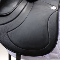 Bates Innova Dressage Saddle (Flocked) - Size 1 (17-17.5") Black (Easy Change System) (SKU417) - BUY IT NOW