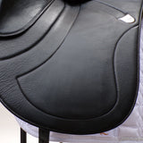 Bates Innova Dressage Saddle (Flocked) - Size 1 (17-17.5") Black (Easy Change System) (SKU417) - BUY IT NOW