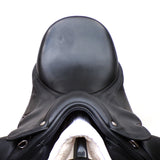 Bates Innova Dressage Saddle (Flocked) - Size 1 (17-17.5") Black (Easy Change System) (SKU417) - BUY IT NOW