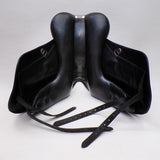 Bates Innova Dressage Saddle (Flocked) - Size 1 (17-17.5") Black (Easy Change System) (SKU417) - BUY IT NOW