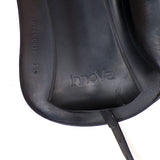 Bates Innova Dressage Saddle (Flocked) - Size 1 (17-17.5") Black (Easy Change System) (SKU417)