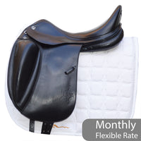 Prestige X-Helen K Dressage Saddle , 18" 34cm (MW, Black (SKU509)