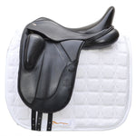 Fairfax Gareth Monoflap Dressage Saddle, 16.5", Adjustable, Black (SKU467) - BUY IT NOW