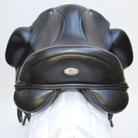 Fairfax Gareth Monoflap Dressage Saddle, (Adjustable) 17", Black (SKU270) - BUY IT NOW