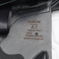 Albion K2 Jump saddle, HOOP TREE, 16.5", Wide (Adjusta Model), Black (SKU427) NEW - BUY IT NOW