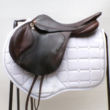 Albion Kontact Lite Monoflap Jump Saddle 17.5" Medium, Brown (SKU470)
