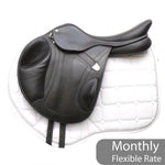 Bates Advanta Monoflap XC / Jump saddle (Adjustable), 17", Black (Easy Change System) (SKU531)