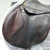 Albion Kontact Lite Monoflap Jump Saddle 17.5" Medium, Brown (SKU470)