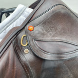 Albion Kontact Lite Monoflap Jump Saddle 17.5" Medium, Brown (SKU470)