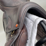 Albion Kontact Lite Monoflap Jump Saddle 17.5" Medium, Brown (SKU470)