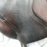 Albion Kontact Lite Monoflap Jump Saddle 17.5" Medium, Brown (SKU470)