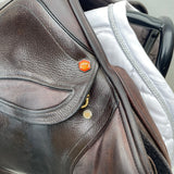 Albion Kontact Lite Monoflap Jump Saddle 17.5" Medium, Brown (SKU470)
