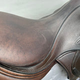 Albion Kontact Lite Monoflap Jump Saddle 17.5" Medium, Brown (SKU470)