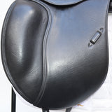 Whitaker Harrogate Dressage Saddle, 17.5", Adjustable, Black (SKU405) - BUY IT NOW