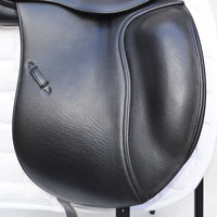 Whitaker Harrogate Dressage Saddle, 17.5", Adjustable, Black (SKU405) - BUY IT NOW