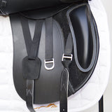 Whitaker Harrogate Dressage Saddle, 17.5", Adjustable, Black (SKU405) - BUY IT NOW