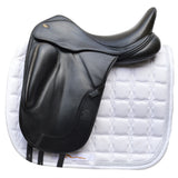 Fairfax Gareth Adjustable Gullet Monoflap Dressage Saddle, 17.5", Black (SKU277) - BUY IT NOW