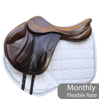 Fairfax Andrew Hoy Monoflap XC Saddle, Adjustable, 17.5", Brown (SKU437)