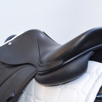 Voltaire Essentials 17.5" Monoflap Jump saddle, Black, Adjustable (SKU336) - BUY IT NOW