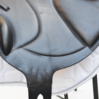 Voltaire Essentials 17.5" Monoflap Jump saddle, Black, Adjustable (SKU336) - BUY IT NOW