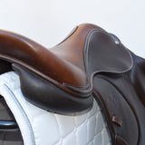 Voltaire Essentials Monoflap Jump saddle, 17.5" Ex-Demo Brown, Adjustable (SKU333)