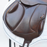 Voltaire Essentials Ex-Demo Monoflap Jump saddle, 17.5" Brown, Adjustable (SKU333) - BUY IT NOW