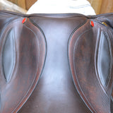 Albion Kontact Lite Monoflap Jump Saddle, 17" Medium, Brown (SKU142)