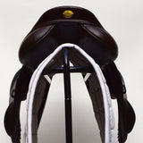 Fairfax Original Monoflap Jump Saddle, Adjustable, 17" Brown (SKU151)