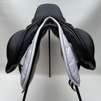 GFS Premier Monoflap Jump Saddle, Adjustable Gullet - 17.5" Black (SKU296)