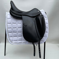 Prestige X-Helen K Dressage Saddle , 17" 32cm (Medium), Black (SKU208) - BUY IT NOW