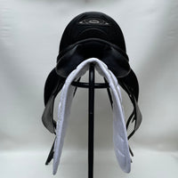 Prestige X-Helen K Dressage Saddle , 17" 32cm (Medium), Black (SKU208) - BUY IT NOW