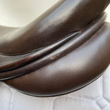 Silhouette monoflap event / jump Insignia saddle, 17" Extra Extra Wide (XXW), Brown (SKU293)